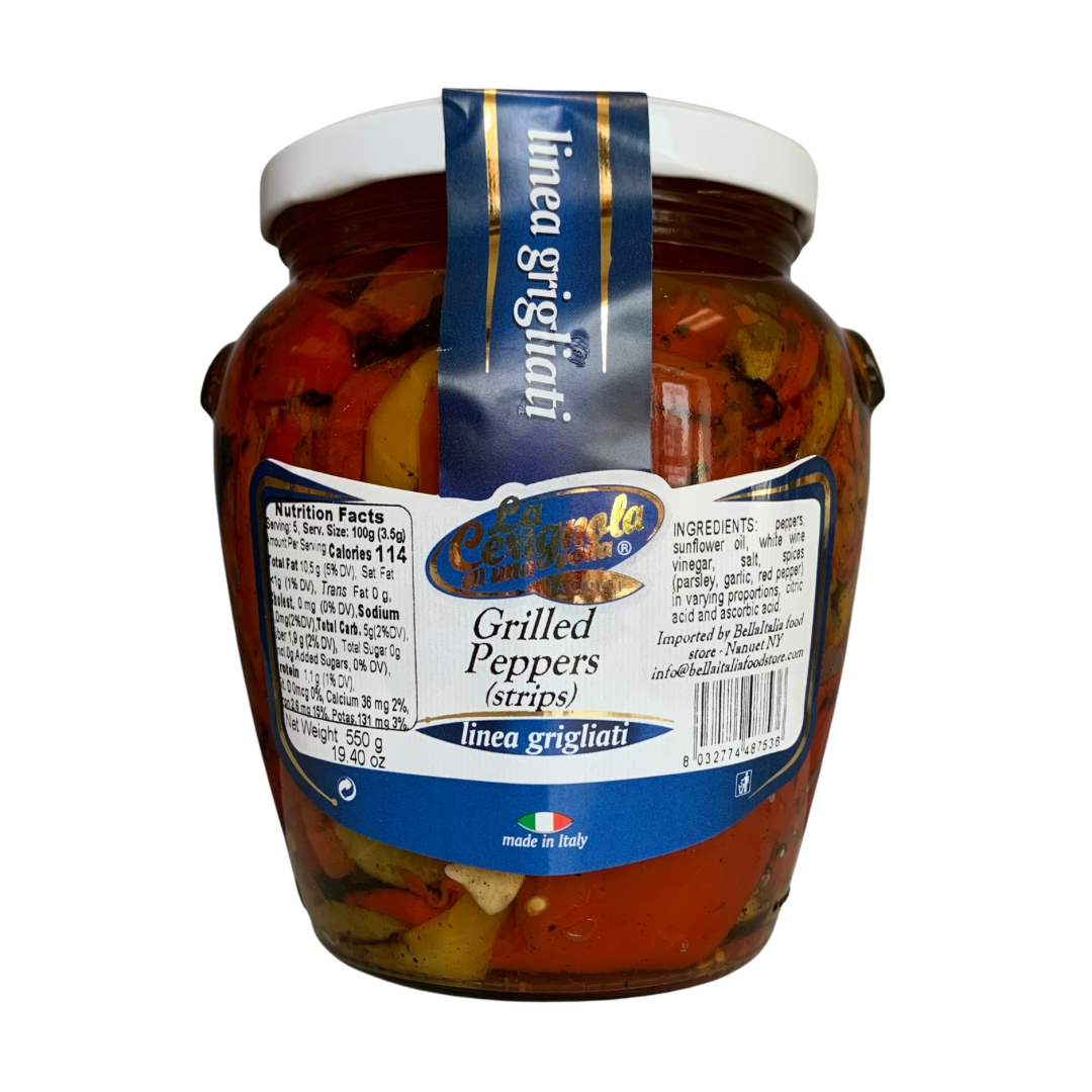 Cerignola Grilled Peppers Sliced CRG-007