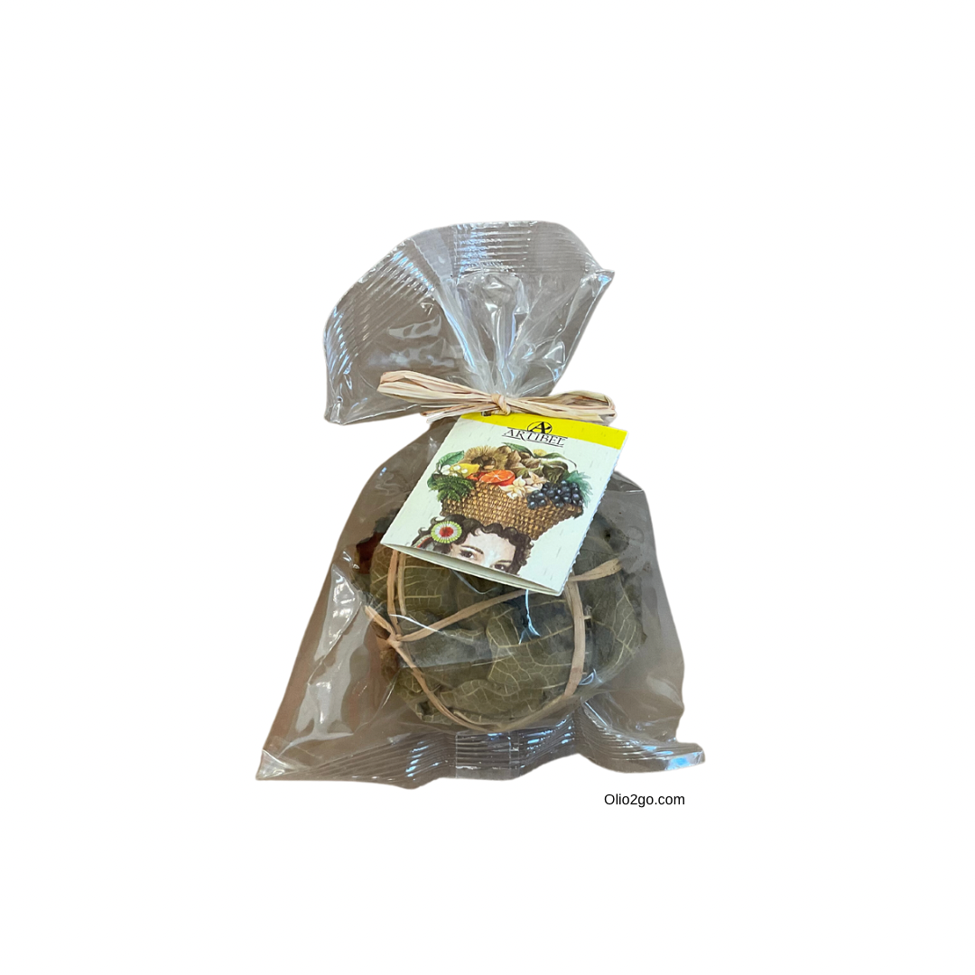 Calabrian Baked Figs Wrapped in Fig Leaves in Packaging