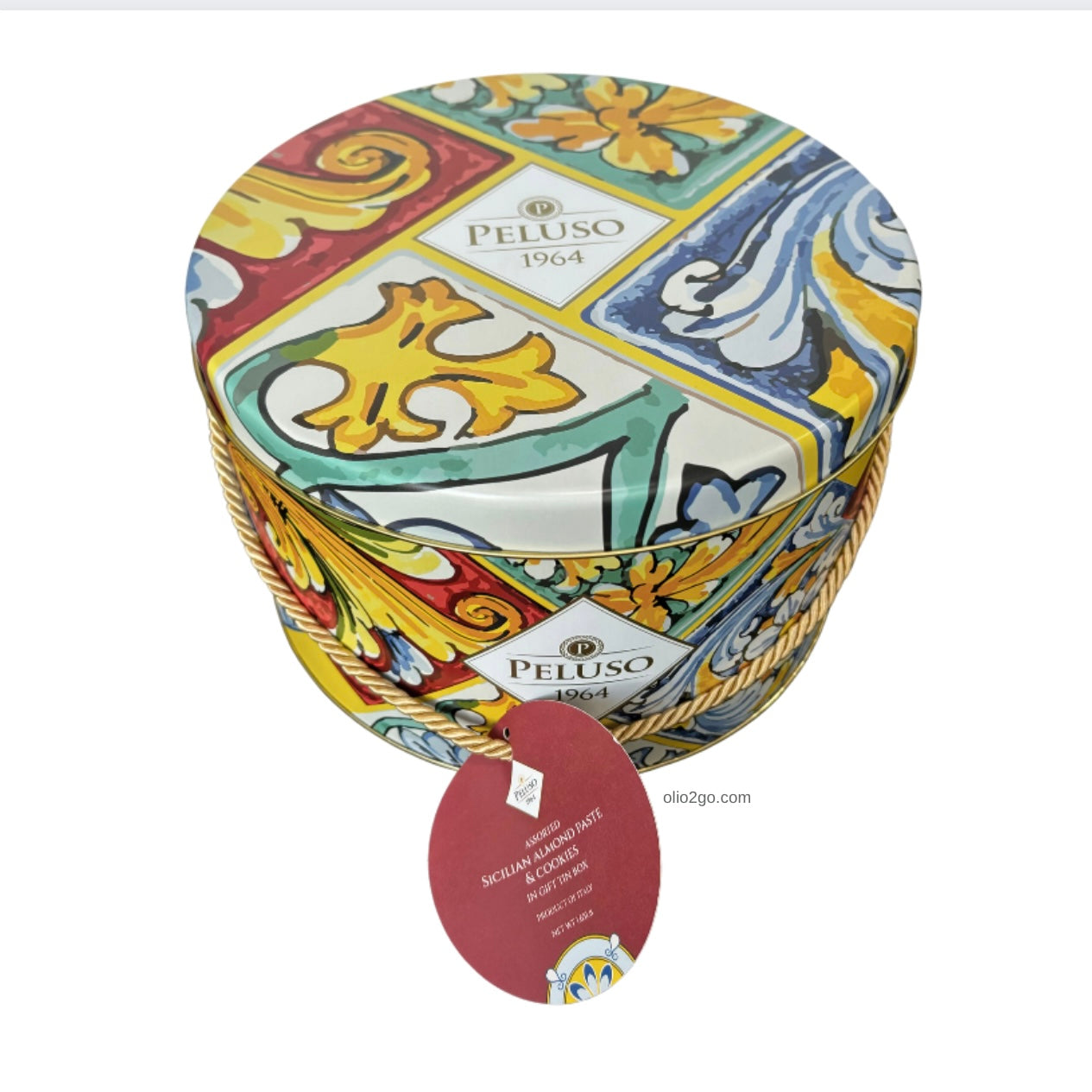 Peluso Sicilian Cookie Tin w/Tag