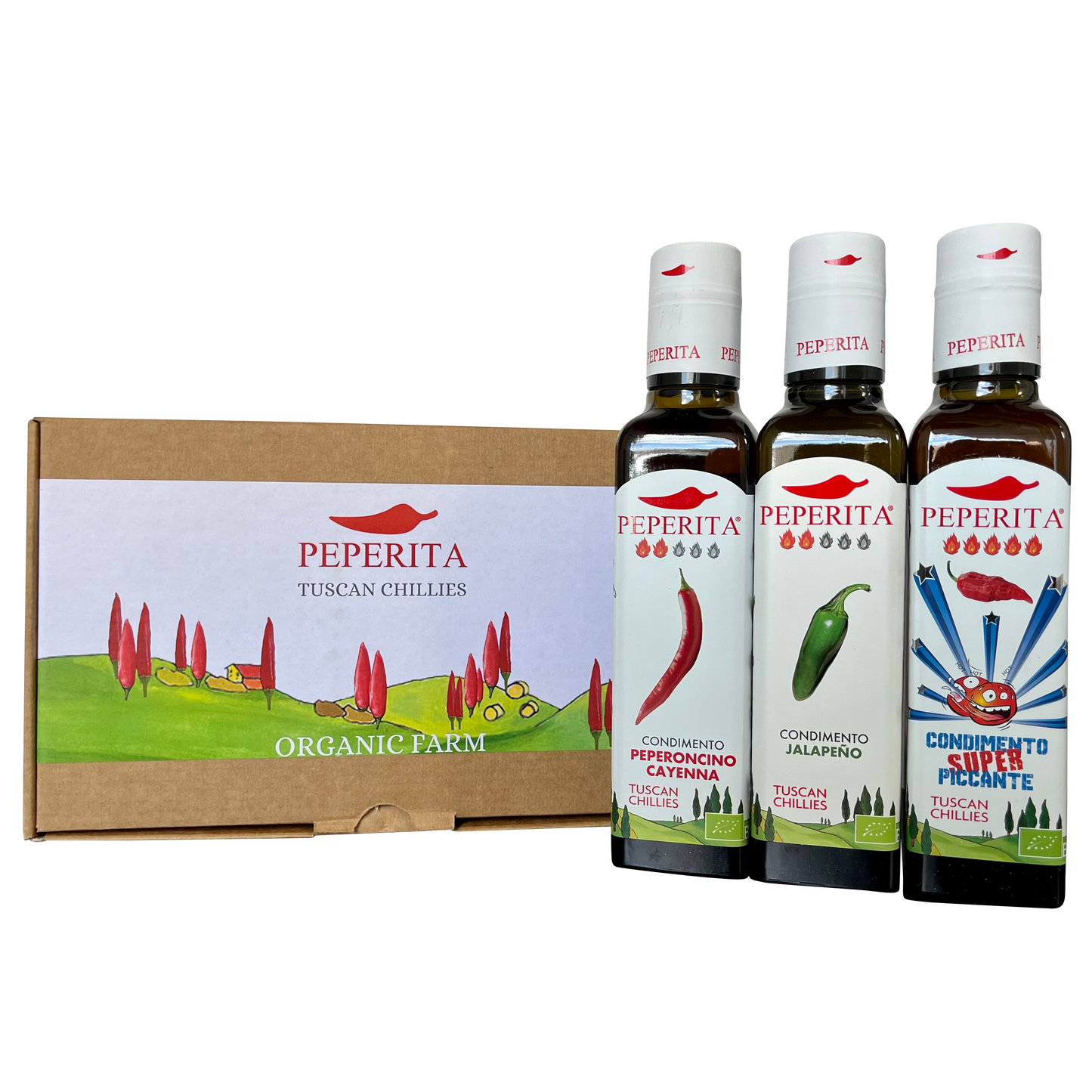 Peperita Trio of Spicy Pepper Condimento Gift Boxed PRT-004