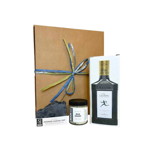 Wellness Gift Set with Olive Oil for Men w/Box