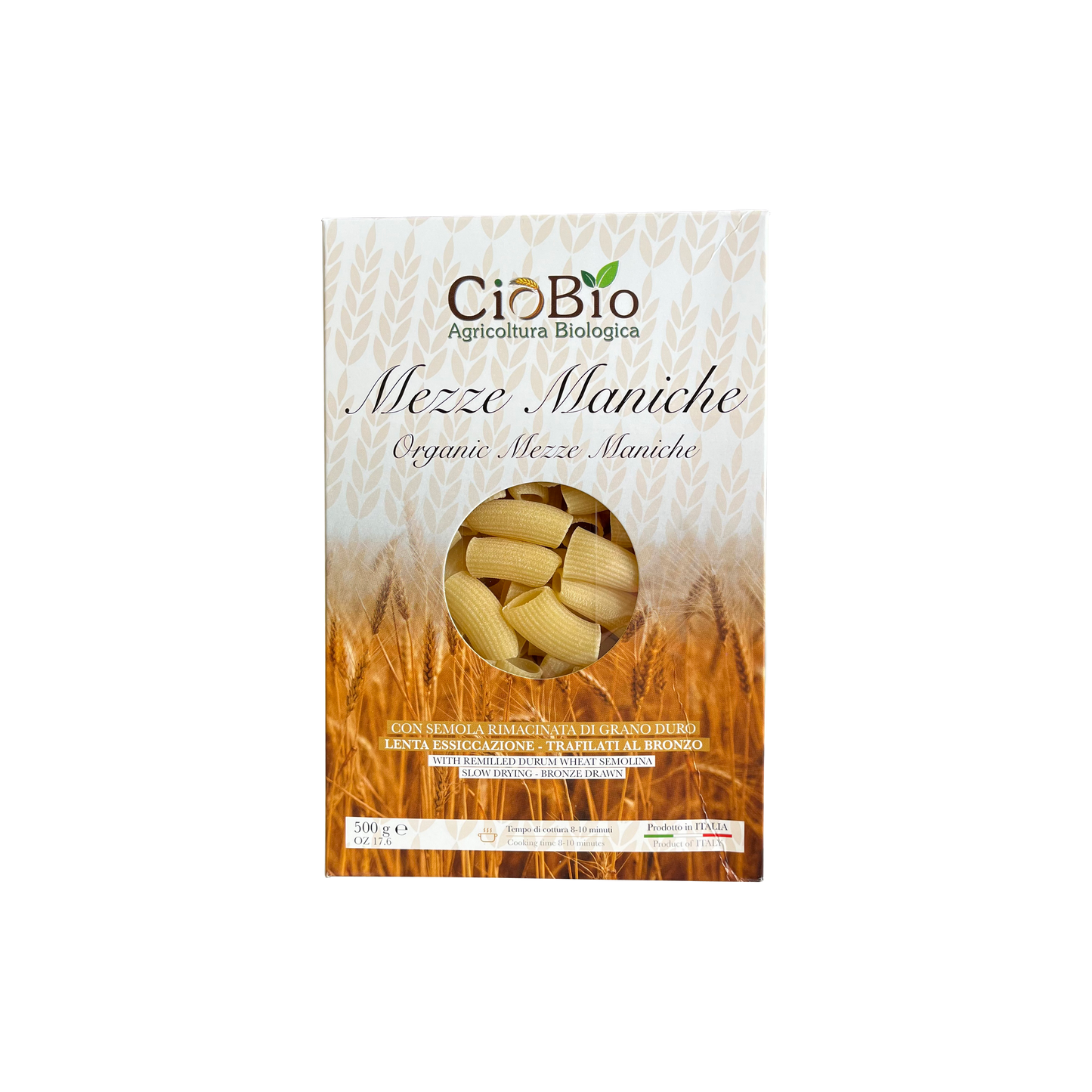 CioBio Mezze Maniche Biologica Pasta CBO-001