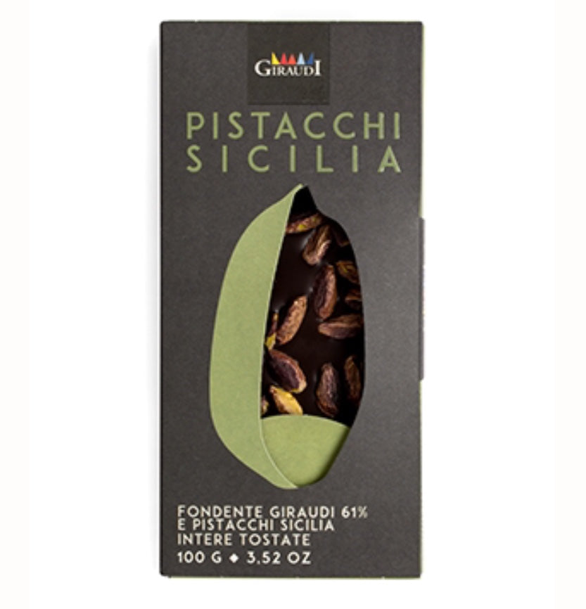 Giraudi Dark Chocolate with  Pistachio Bar HOL-023