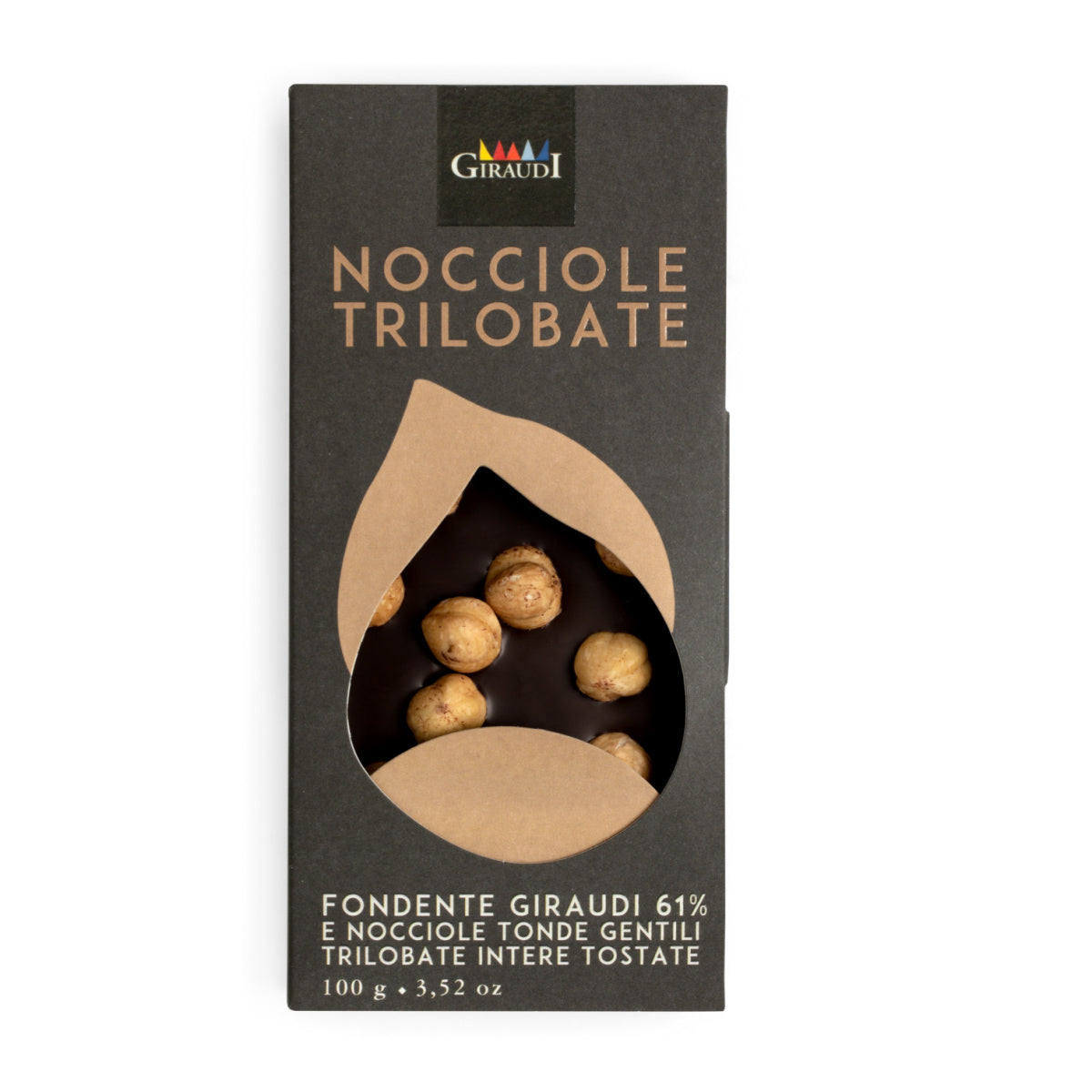 Giraudi Dark Chocolate with Piemontese Hazelnuts BAR HOL-021