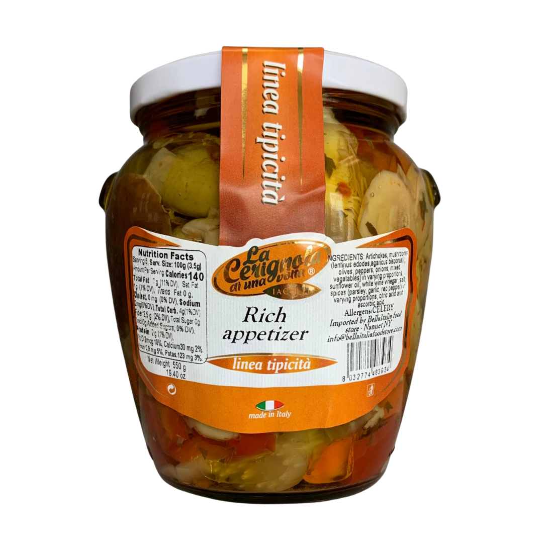Cerignola Rich Appetizer Vegetable Mix Giardiniera CRG-009