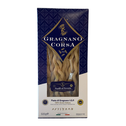 Gragnano IGP Fusilli Ferrato Pasta 500gr GRN 009