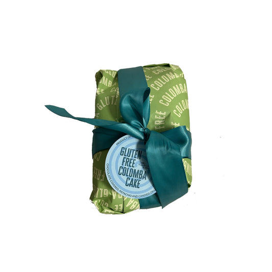 Gluten-Free Pistachio Chocolate-Covered Colomba for Easter