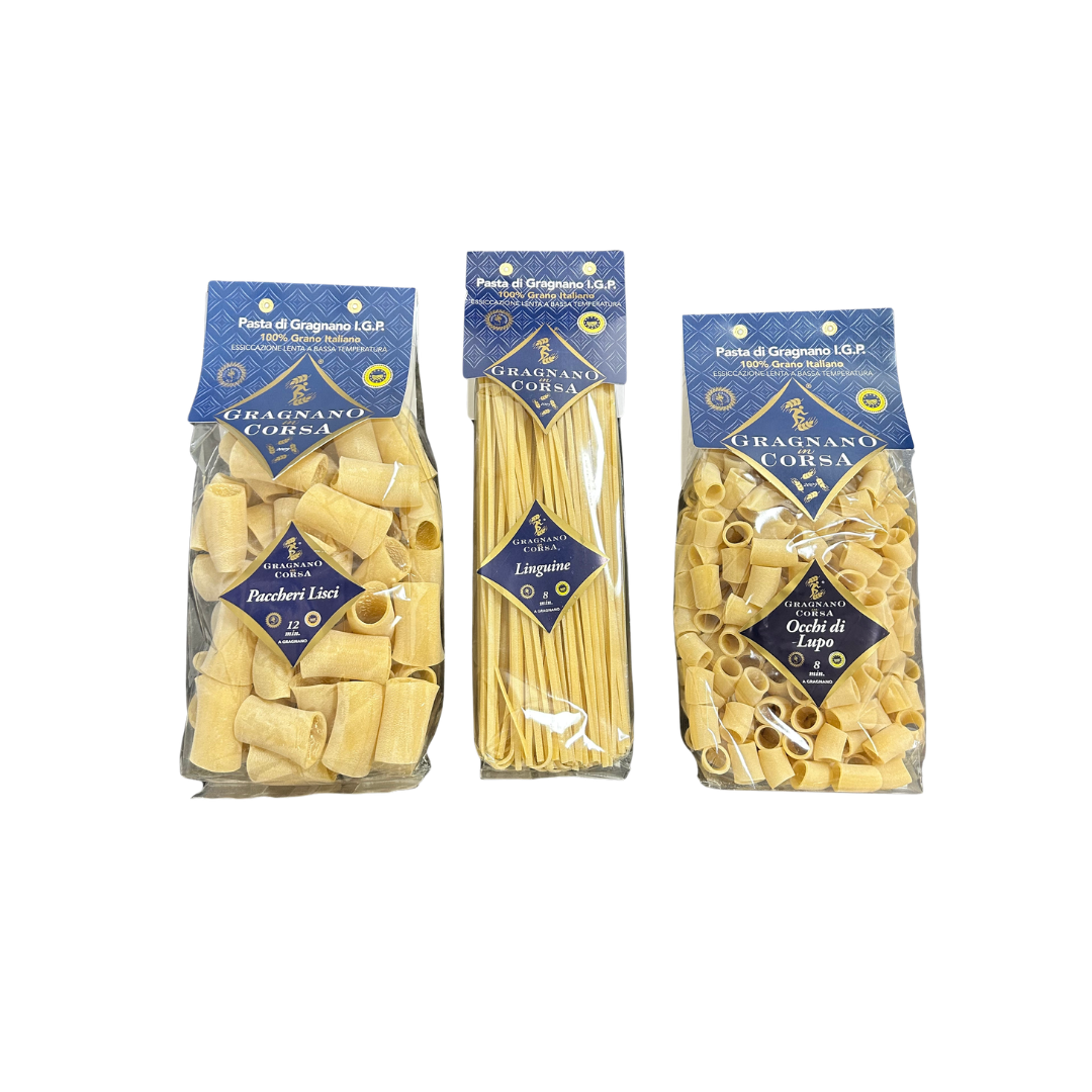 A 3 Bundle of Gragnano in Corsa IGP Pasta