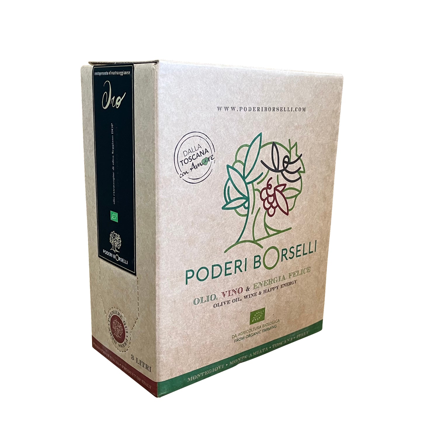 La Poderina Toscana Oro Bio Organic EVOO 3L