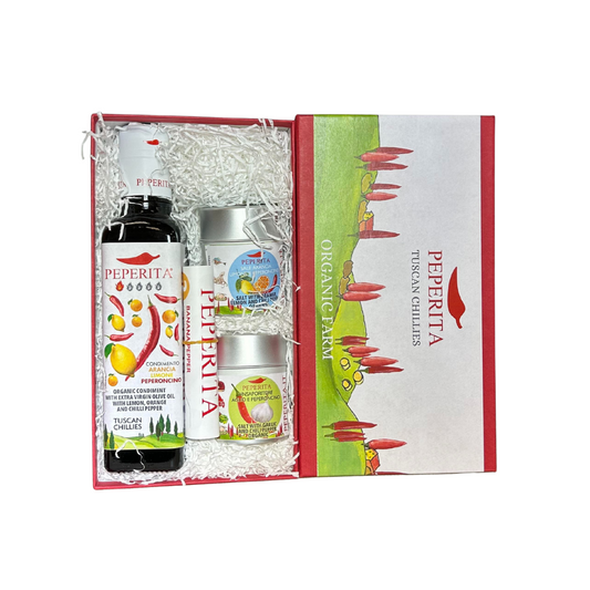 Peperita Citrus and Spicy Pepper Set Gift Boxed Organic