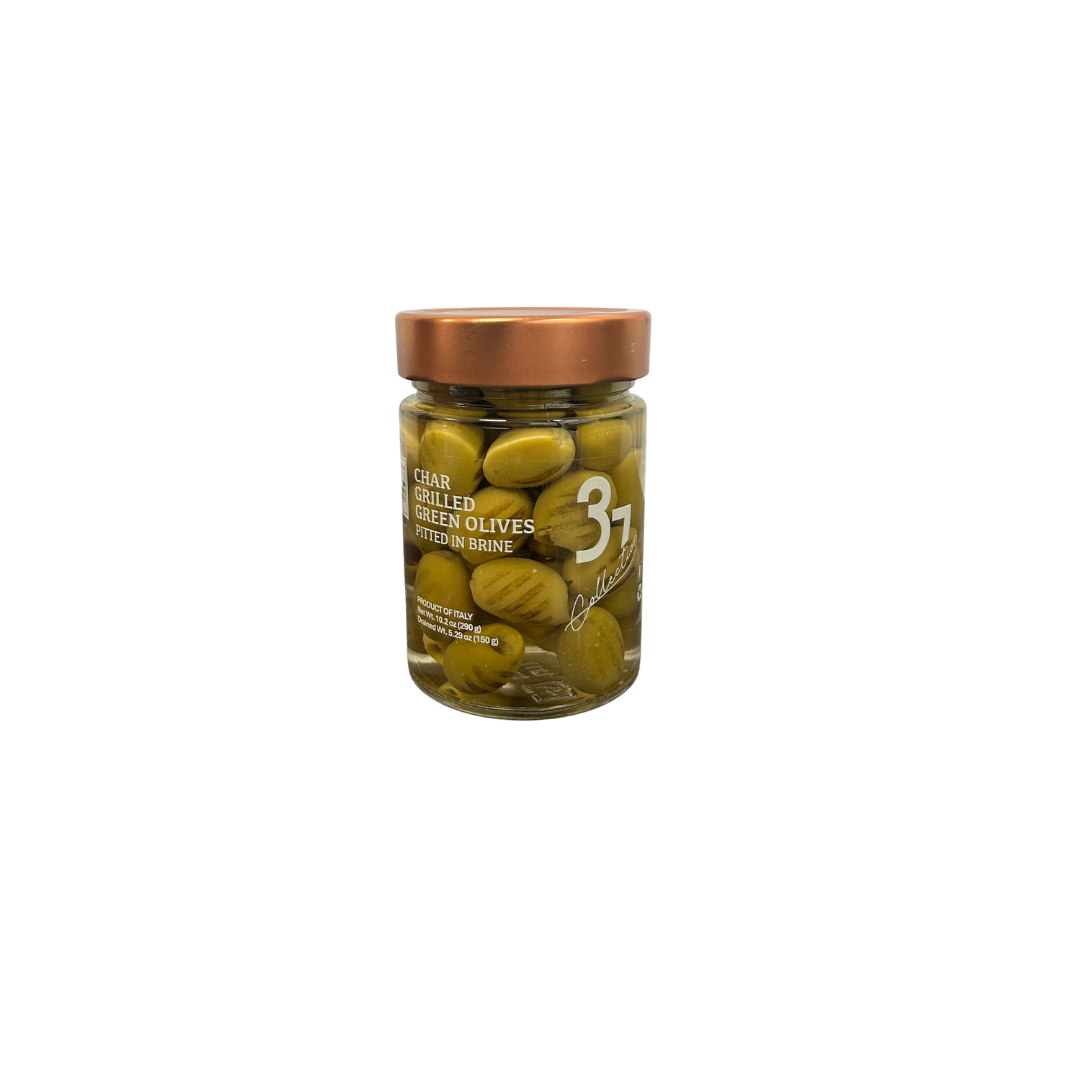 Trentasette Char Grilled Pitted Green Olives