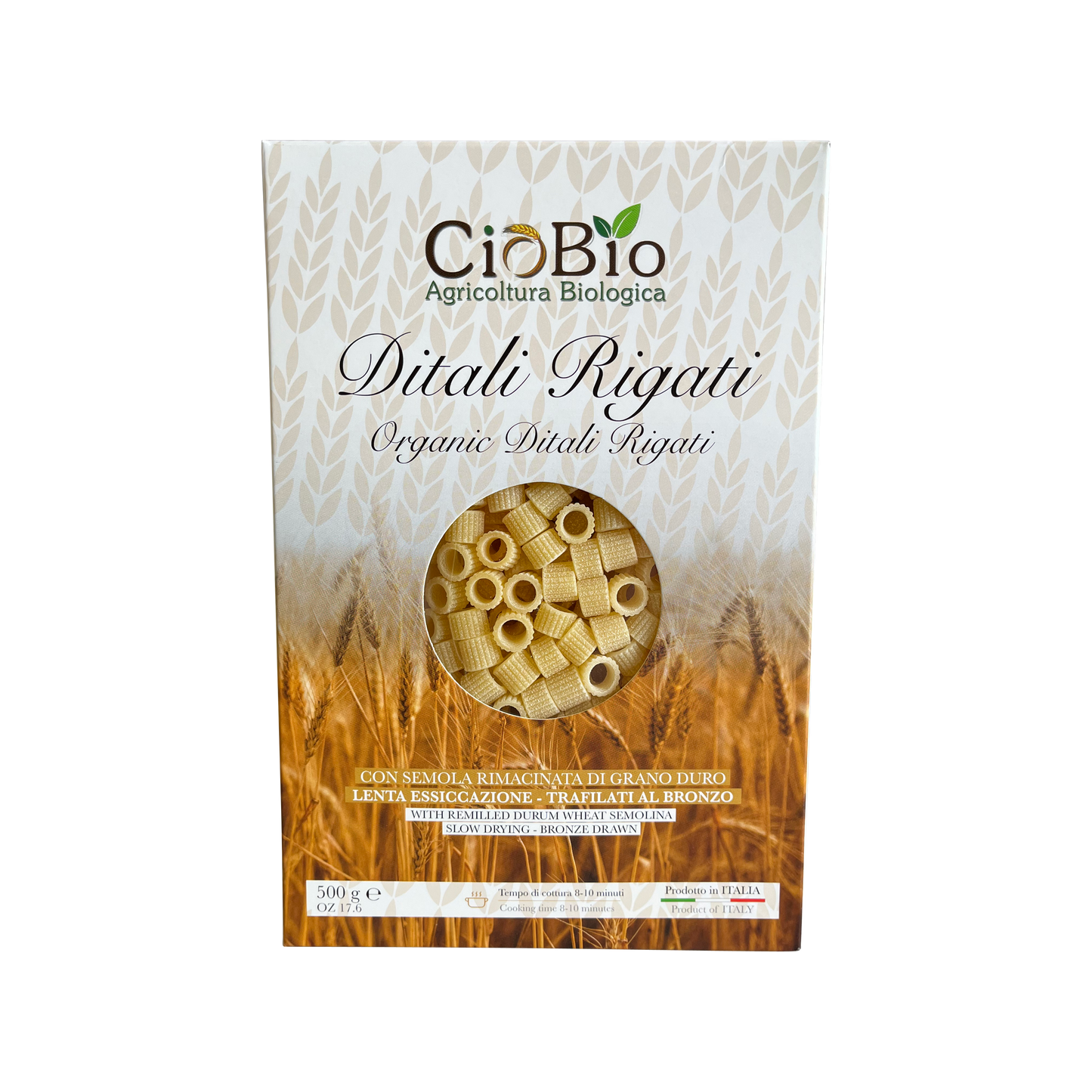 CioBio Ditali Rigati Biologica Pasta CBO-003