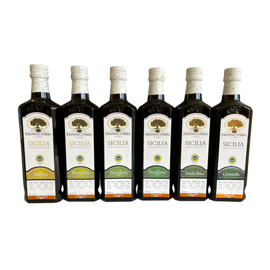 Cutrera Gran Cru Connoisseur’s Set Of 6 Extra Virgin Olive Oil Bottles 250 ML CUT-606-21