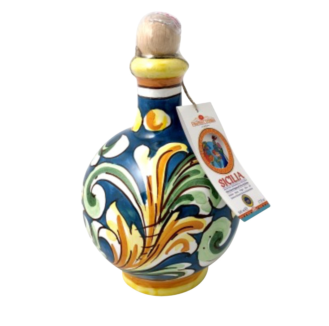 Frantoi Cutrera IGP Sicilia Paladini  Extra Virgin Olive Oil in Artistic Ceramic bottle 500ml CUT 22 004