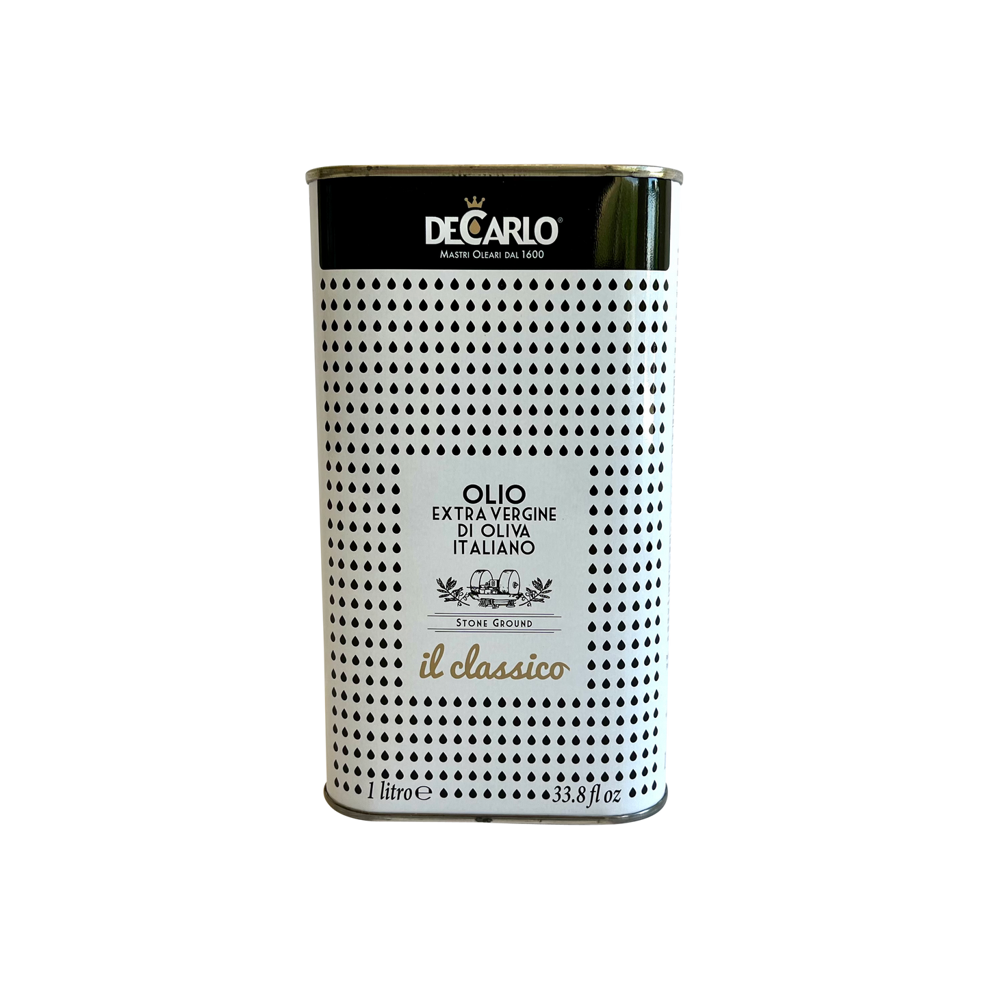 DeCarlo Classico Extra Virgin Olive Oil 1 Liter Tin DCA 058