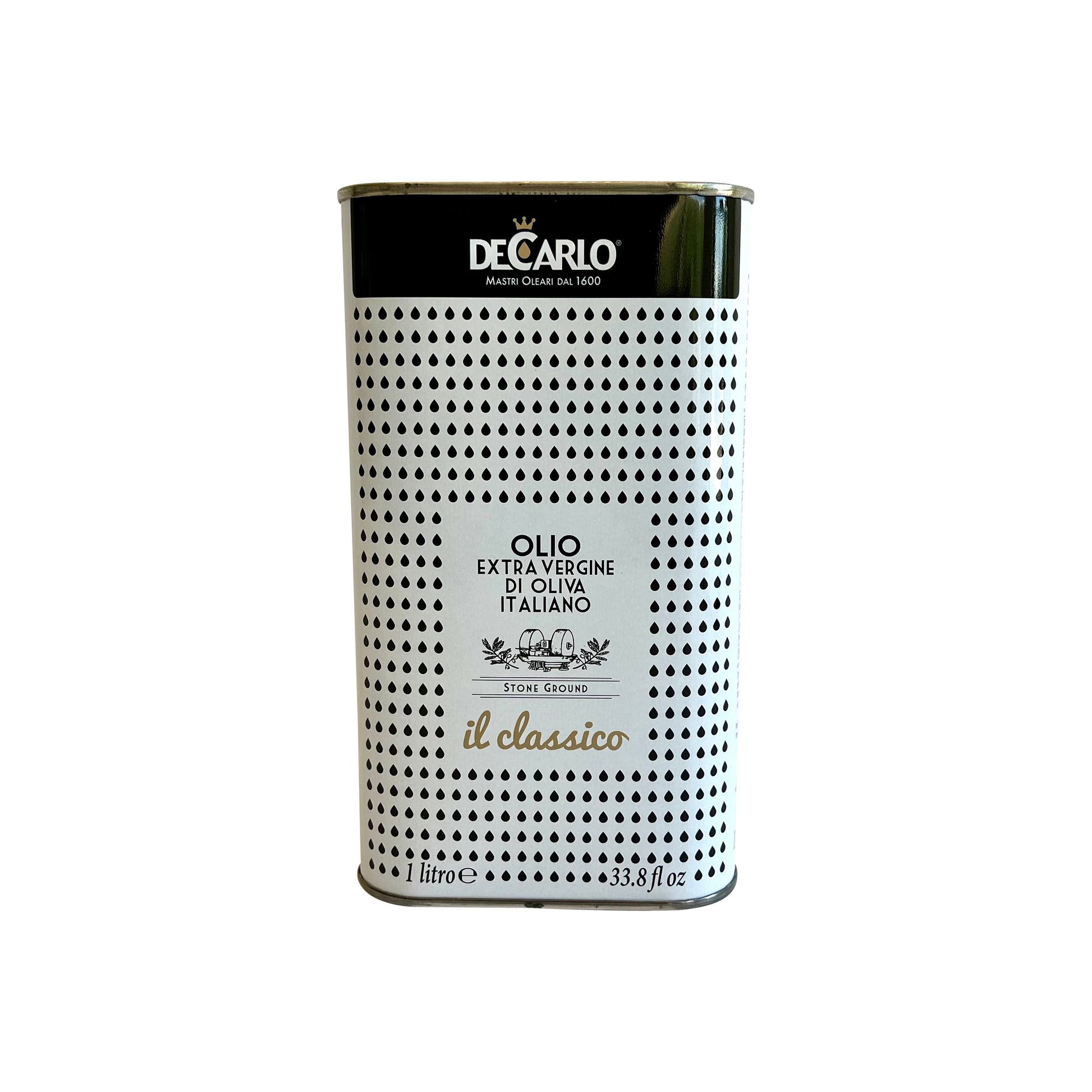 DeCarlo Classico Extra Virgin Olive Oil 1 Liter Tin DCA 058