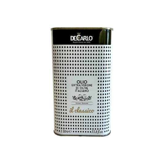 DeCarlo Classico Extra Virgin Olive Oil 1 Liter Tin DCA 058