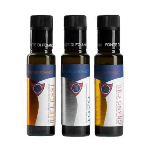 Fonte di Foaino Sampler Extra Virgin Olive Oil Gift Set 3 x 100ml FOI 095