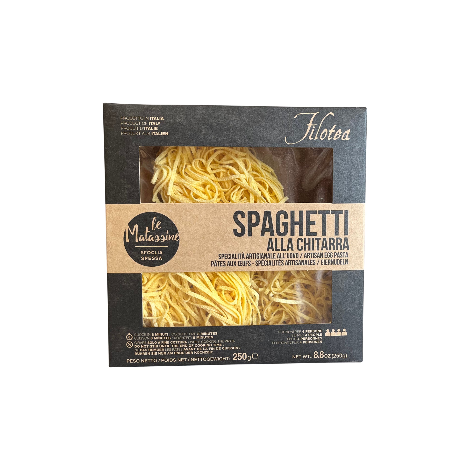 Spaghetti alla Chitarra Egg Pasta, 8.8oz (250gm)