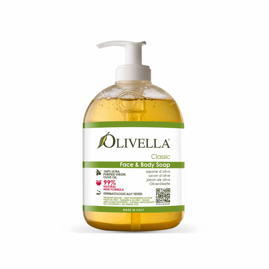 Olivella Classic Face + Body Liquid Soap - Pump OLL-006