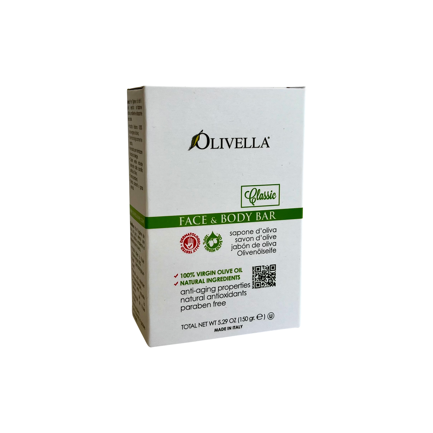 Olivella Classic Face & Body Soap Bar OLL-001