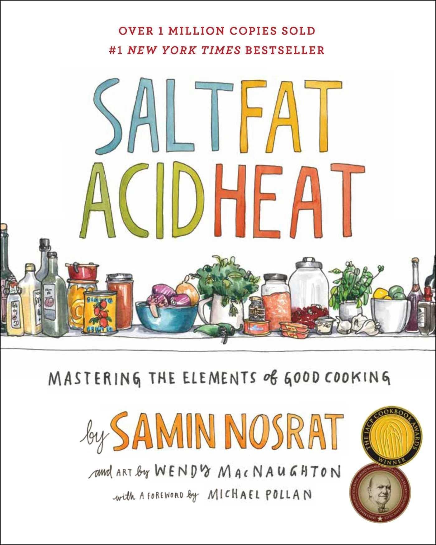 Salt Fat Acid Heat: Mastering The Elements of Good Cooking Author Samin Nosrat LIB-080